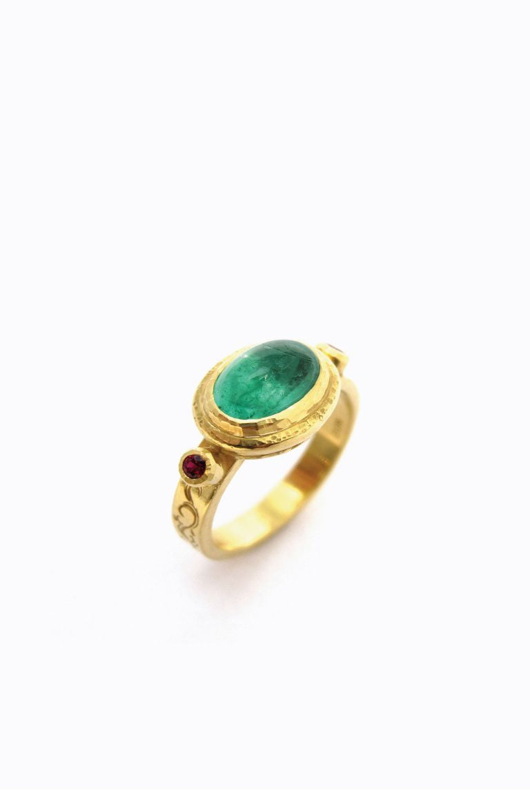 Emerald Constantine Ring